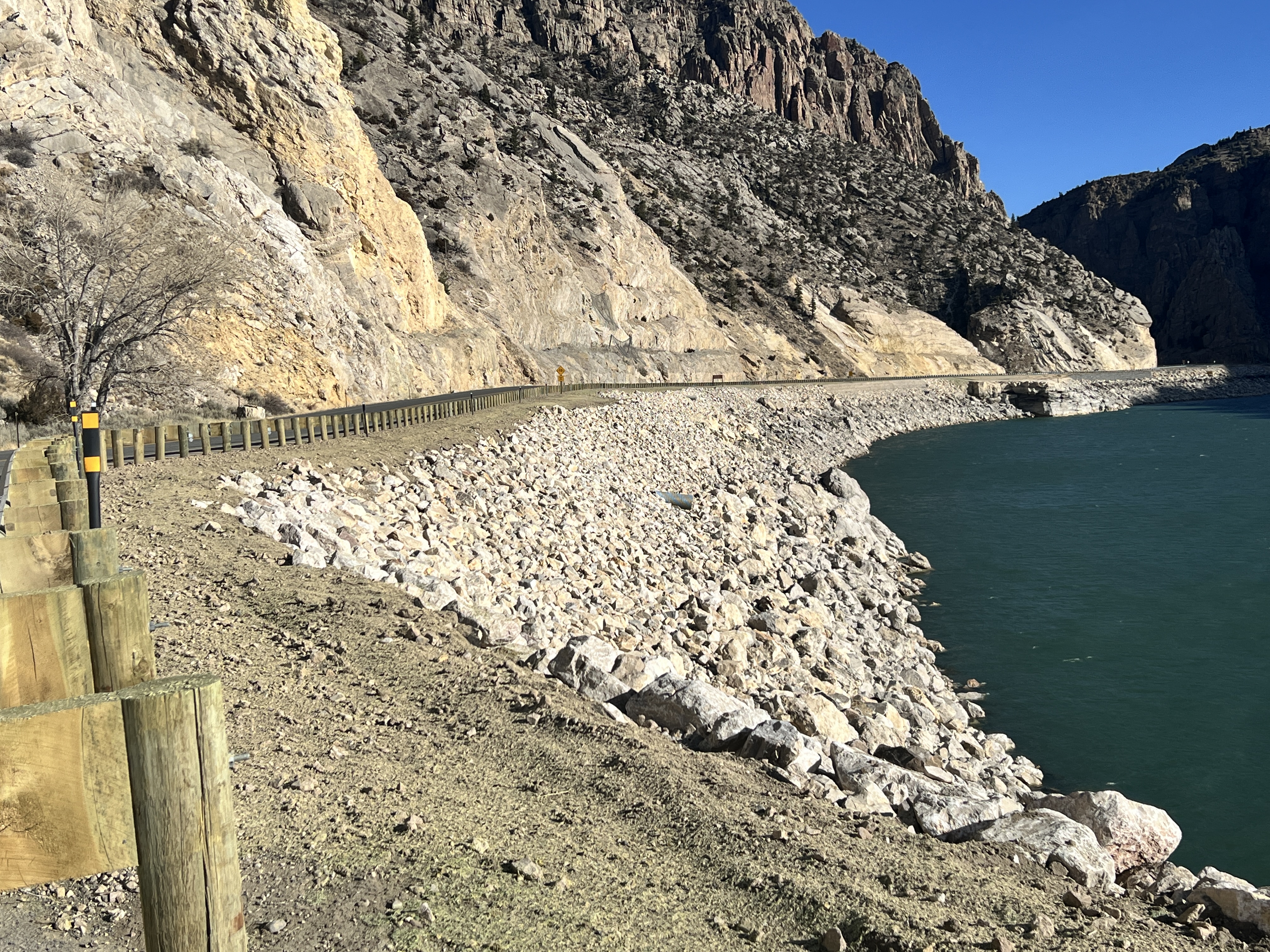 Buffalo Bill bank stabilization project complete west of Cody 12-2026.JPG