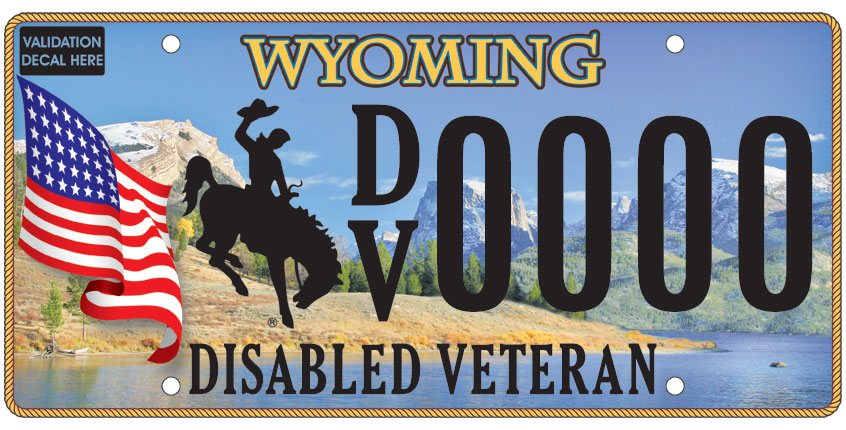Wyoming license plate bucking horse Passenger Wyoming license single plate!!. 