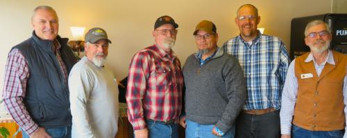 Larson award winners (Director Darin Westby, Craig Brown, Fred Sherburne, Catarino Zapata, Logan  Whipple, Commissioner Mike Baker) 3-25-2024.JPG