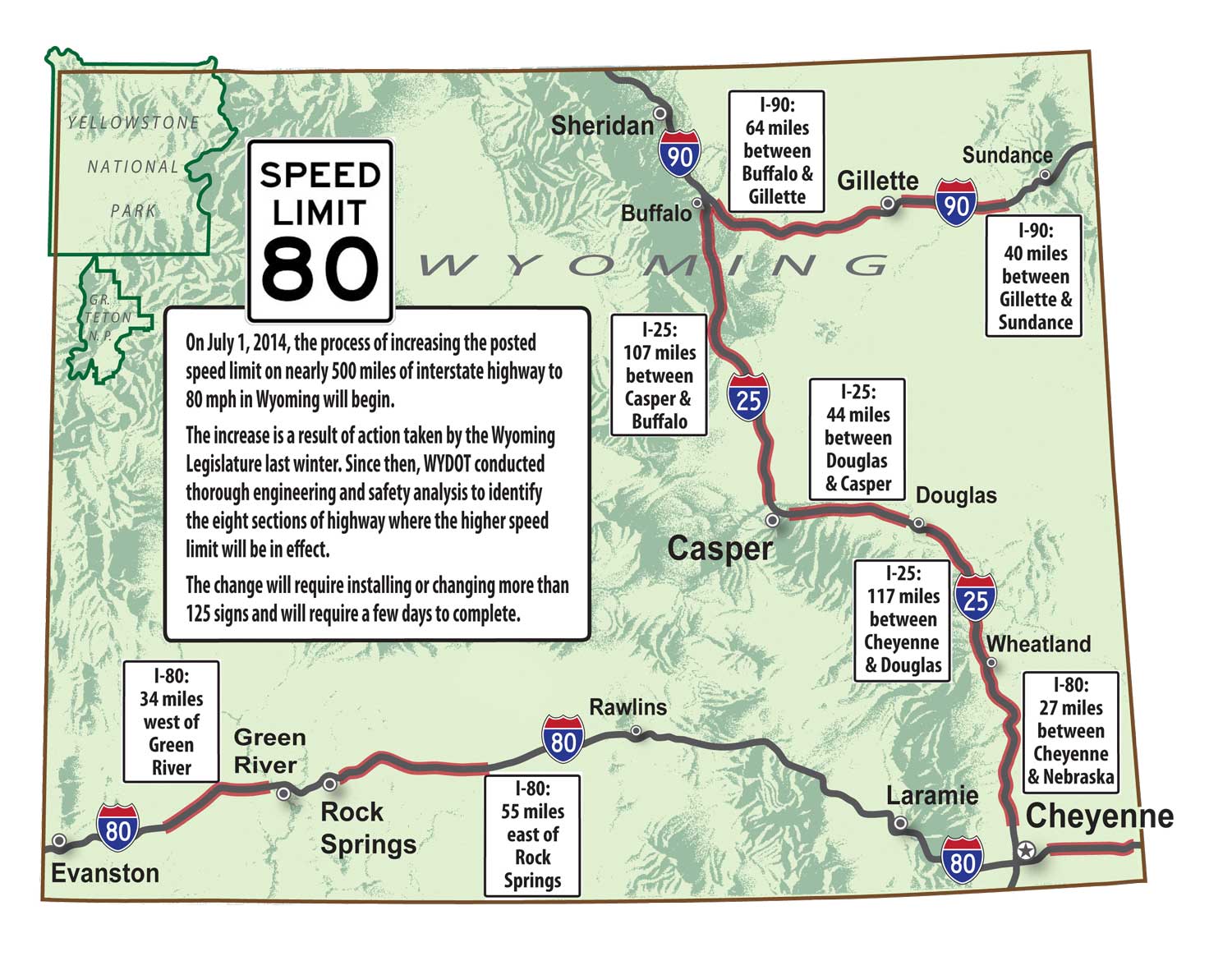 80 mph speed limit map