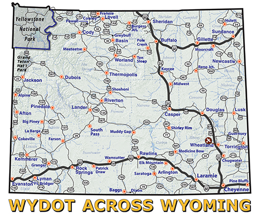 Wyoming Road Report Map Contact Information